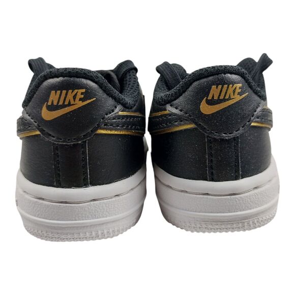 Nike Air Force 1 LV8 TD Shoes Black Metallic Gold Baby 3C DM3387 001 New In Box - Picture 4 of 13